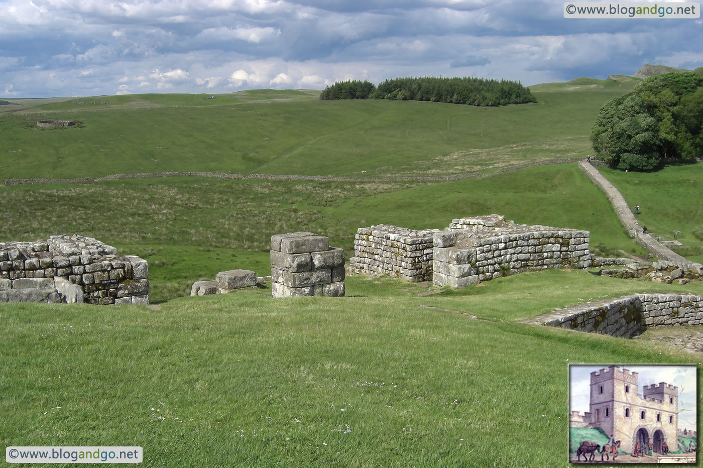 Hadrian's Wall Path - Housesteads North Gate (porta prinicipalis sinistra)